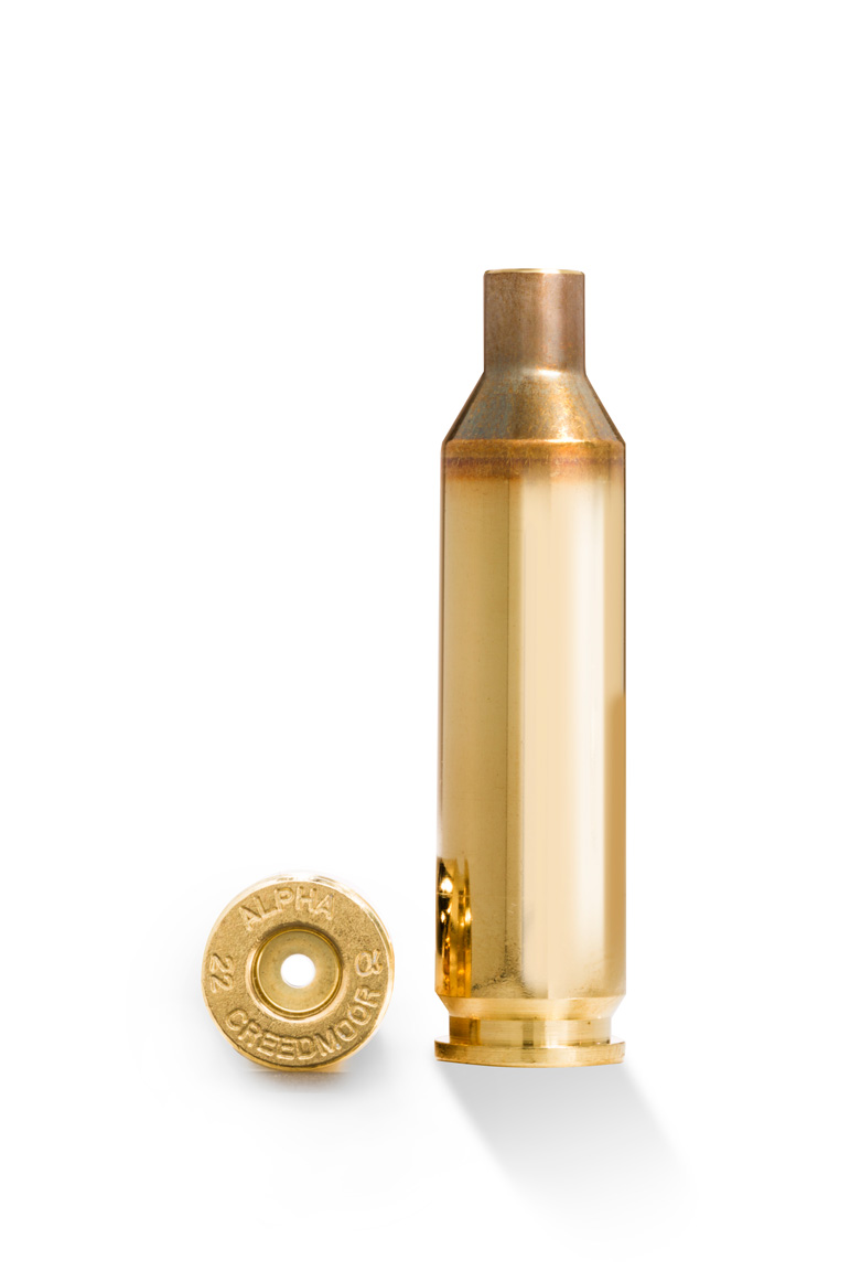 Alpha Munitions Brass (UNPR) 22 Creedmoor 100ct