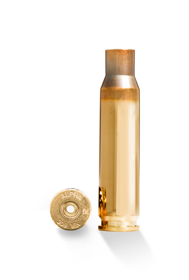 Alpha Munitions Brass (UNPR) 308 Winchester SRP 100ct