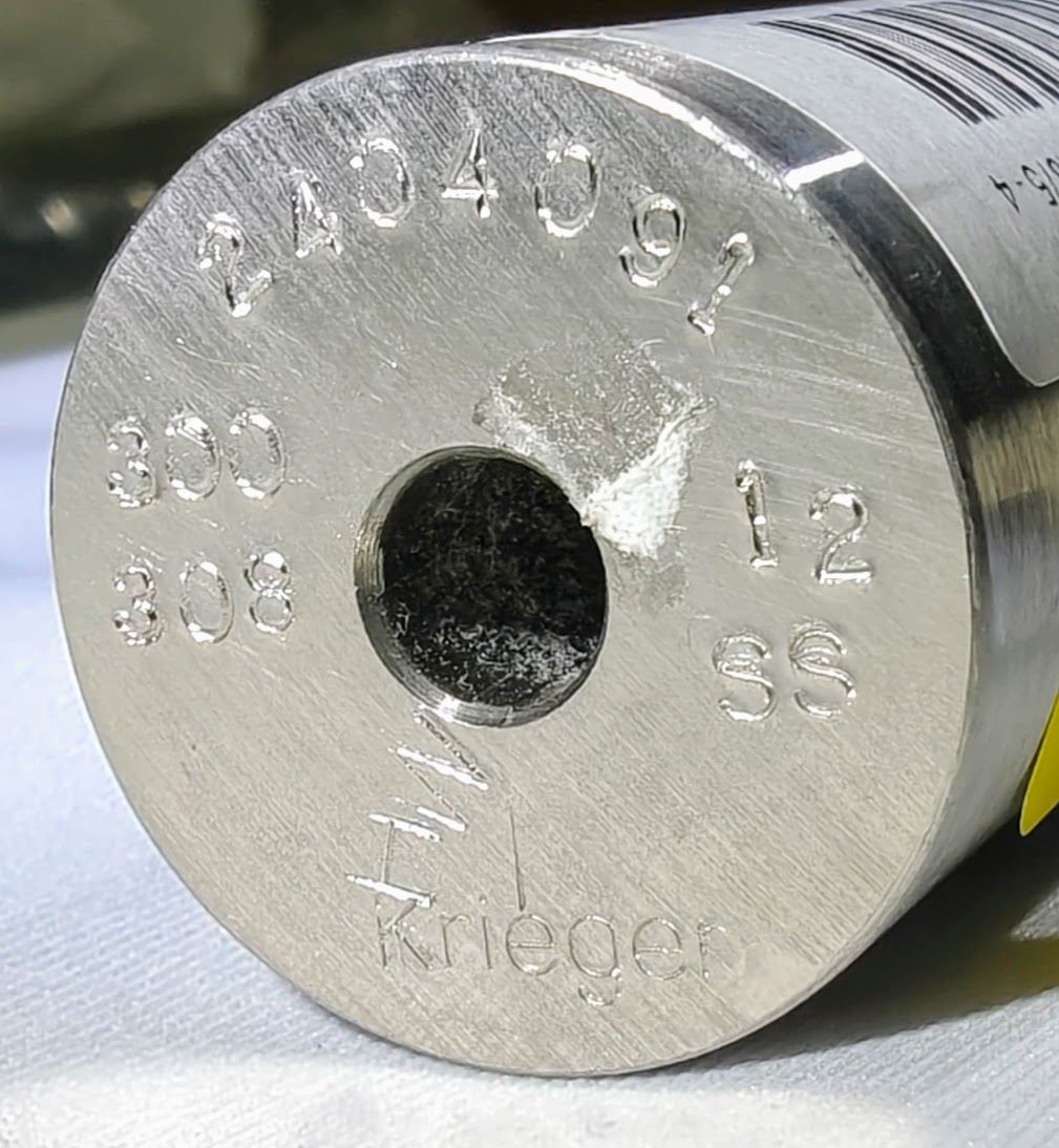 Krieger .308cal Barrel Blank