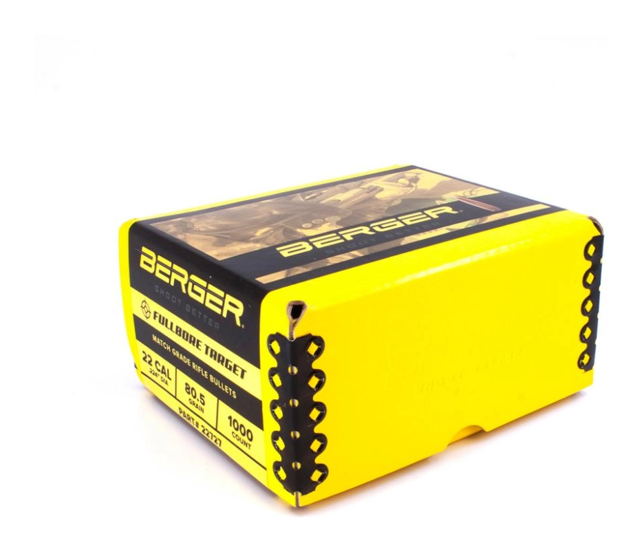 Berger 22cal 80.5gr FULLBORE Target 1000ct