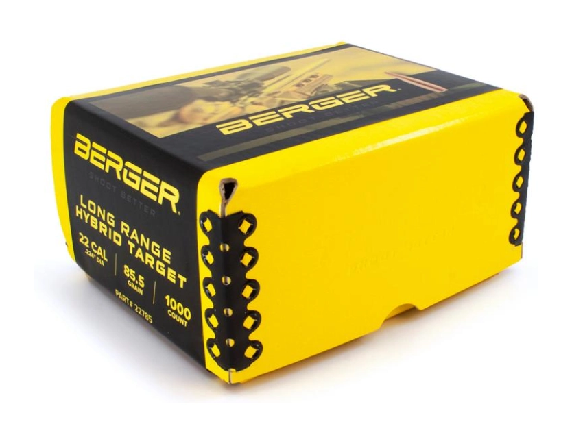Berger 22cal 85.5gr Long Range Hybrid Target 1000ct