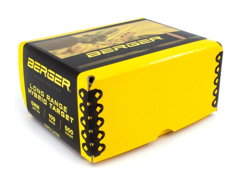 Berger 6mm 109gr Long Range Hybrid Target 500ct