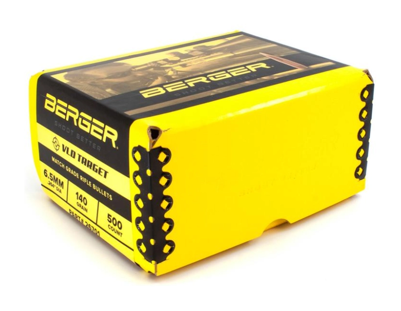 Berger 6.5mm 140gr VLD Target 500ct