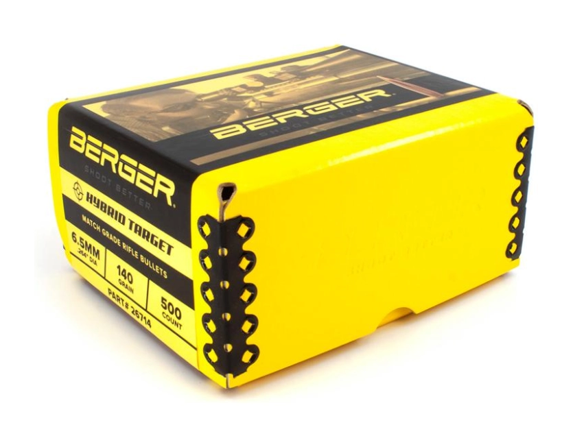 Berger 6.5mm 140gr Hybrid Target 500ct
