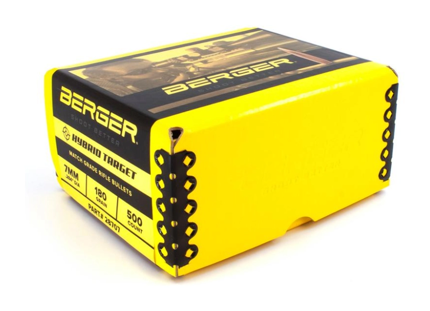 Berger 7mm (.284) 180gr Hybrid Target 500ct