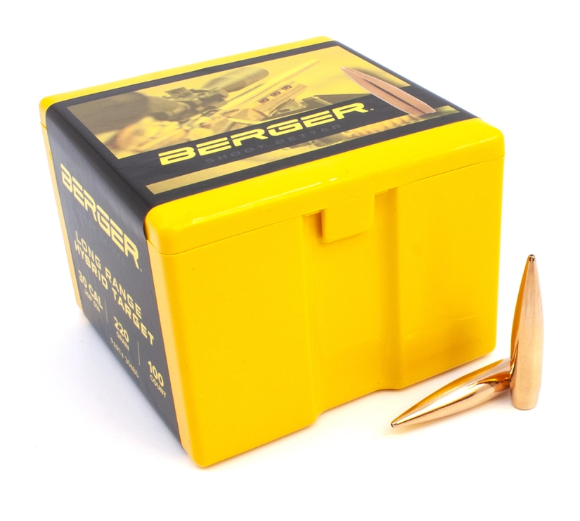 Berger 30cal 245gr Long Range Hybrid Target 100ct