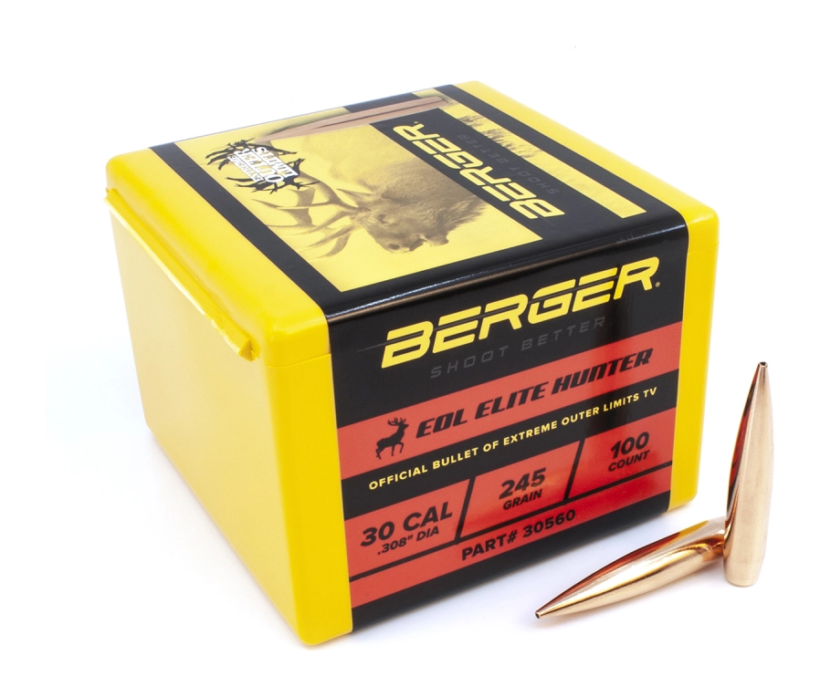 Berger 30cal 245gr EOL Elite Hunter 100ct