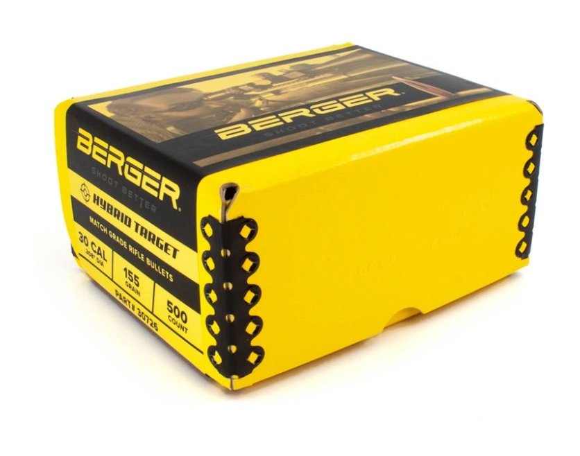 Berger 30cal 155gr Hybrid Target 500ct