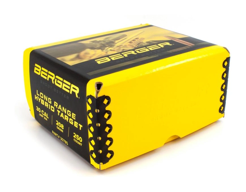 Berger 30cal 208gr Long Range Hybrid Target 250ct