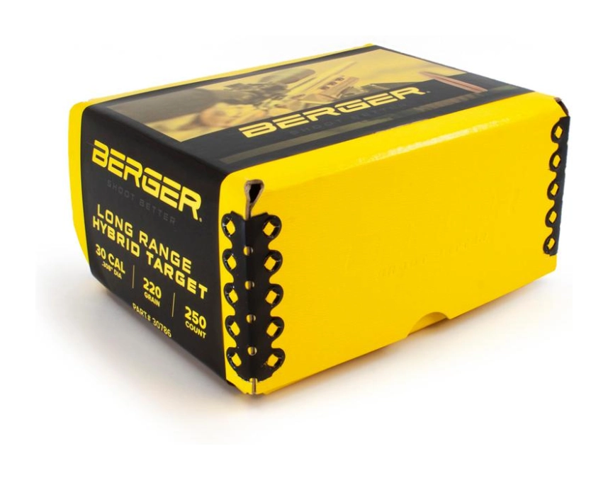 Berger 30cal 220gr Long Range Hybrid Target 250ct