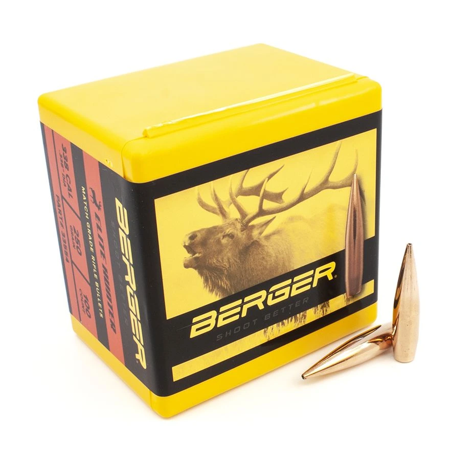 Berger 338cal 250gr Elite Hunter 100ct