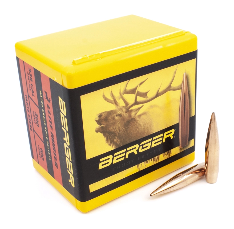 Berger 338cal 300gr Elite Hunter 100ct