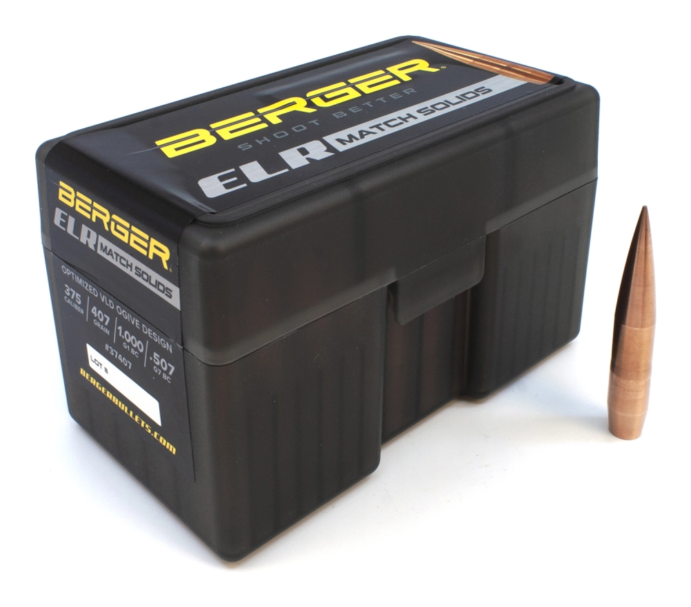 Berger 375cal 407gr ELR Match Solid 50ct