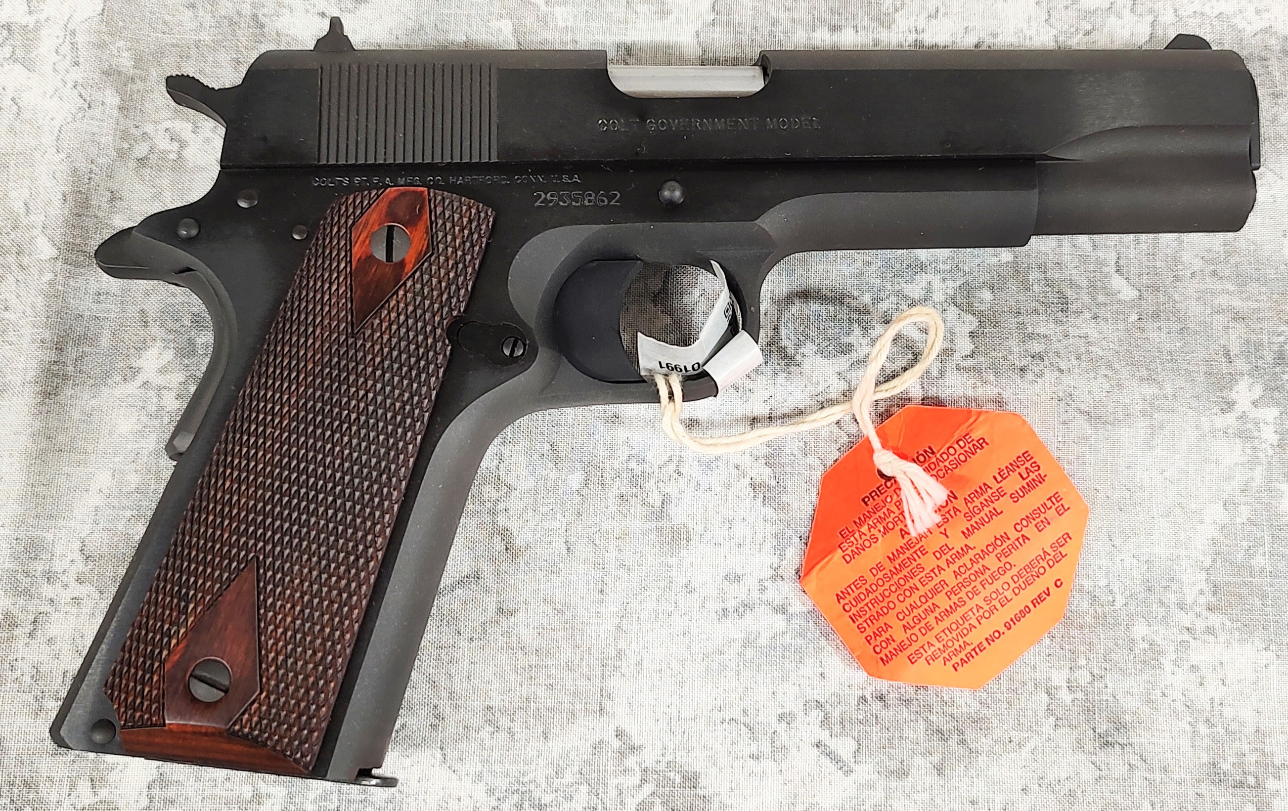 Colt Government Model Pistol 45 ACP SN: 2935862
