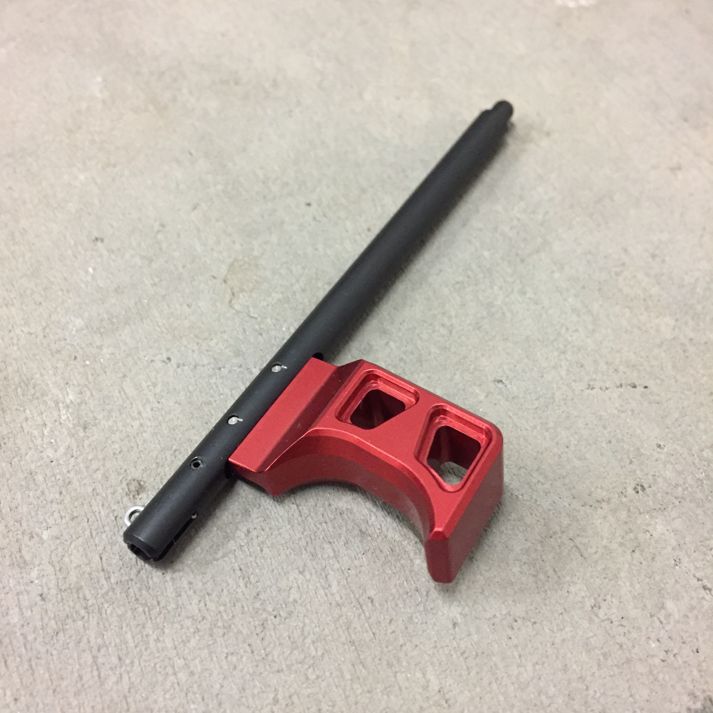 HB Industries CZ Scorpion EVO3 DELTA Extended Charging Handle (Red or Black) - Red