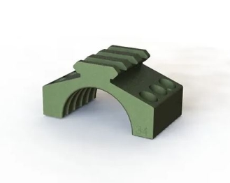 Ivey Front Rail Cap (fits FX, RTM, RT rings), 30mm, OD Green, LEAD TIME 3-4 WEEKS