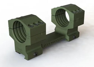 Ivey FX Integral Base Scope Rings 30mm  Ht: 1.0in, OD Green, LEAD TIME 3-4 WEEKS
