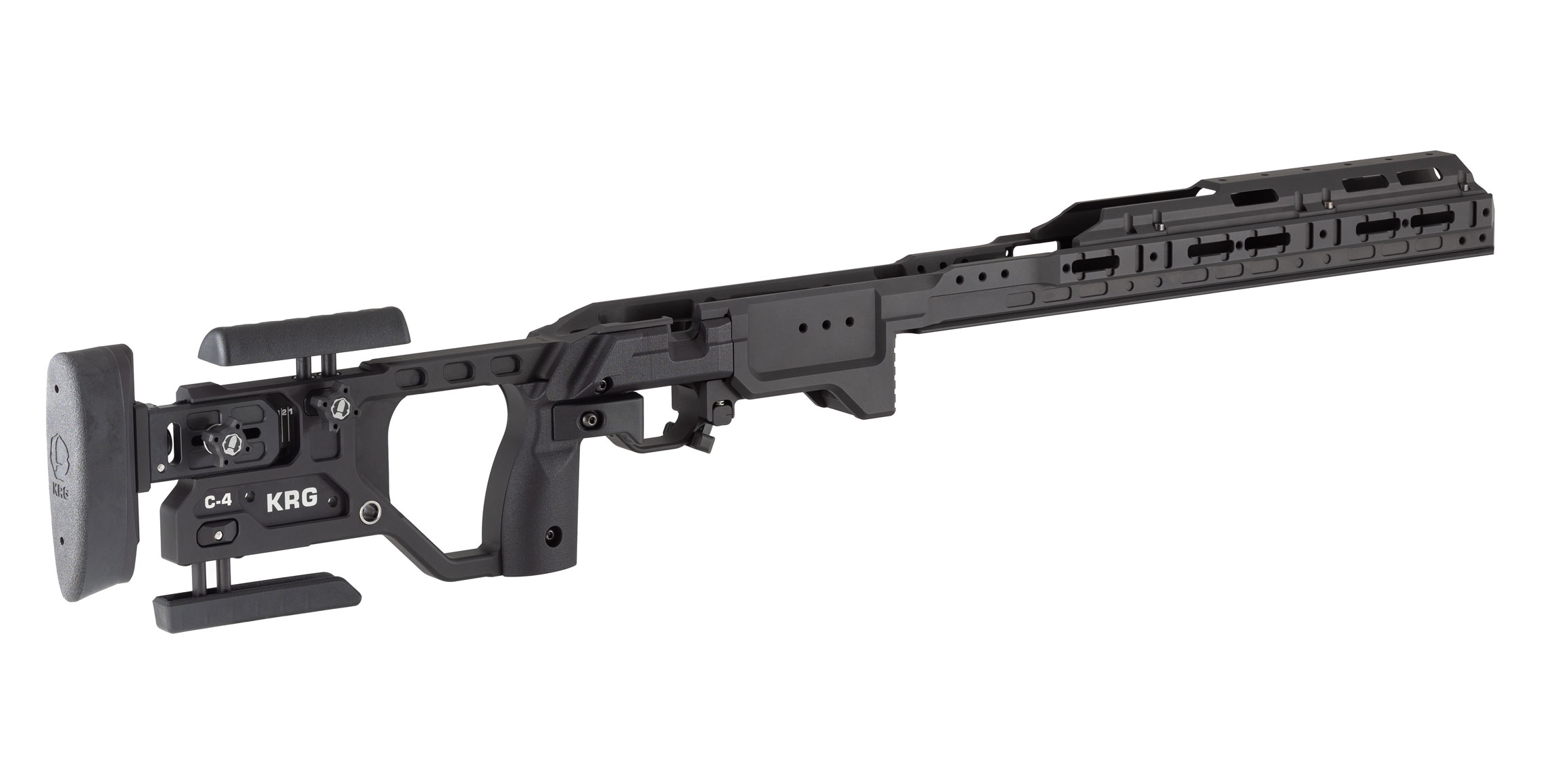 KRG C-1, Monolithic Chassis for Tikka T3 SA (AICS MAGAZINES ONLY) - Black