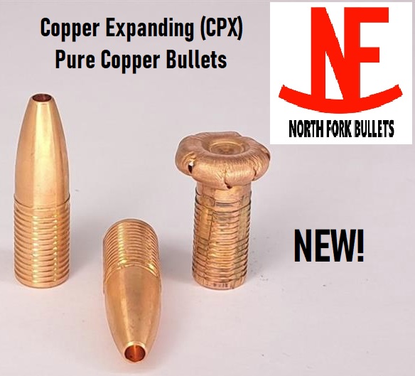 North Fork Bullets .224cal 45gr Copper Expanding 50ct