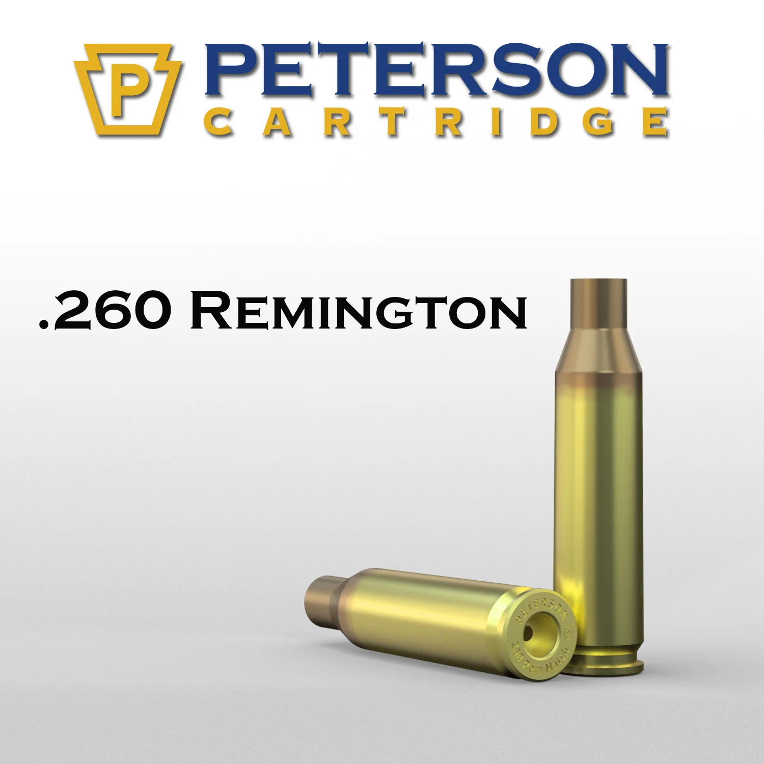 Peterson Cartridge 260 Remington Unprimed Brass 50ct