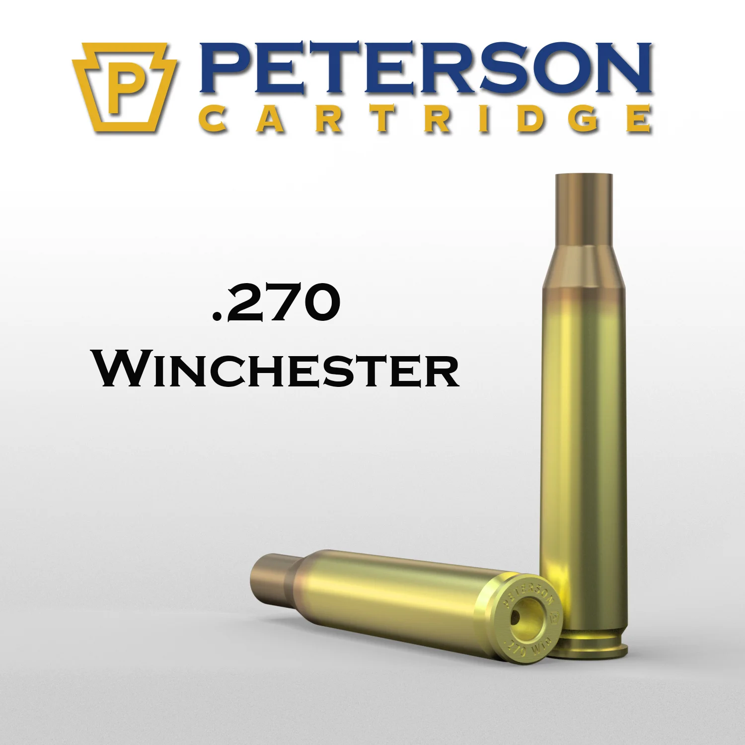 Peterson Cartridge 270 Winchester Unprimed Brass 50ct