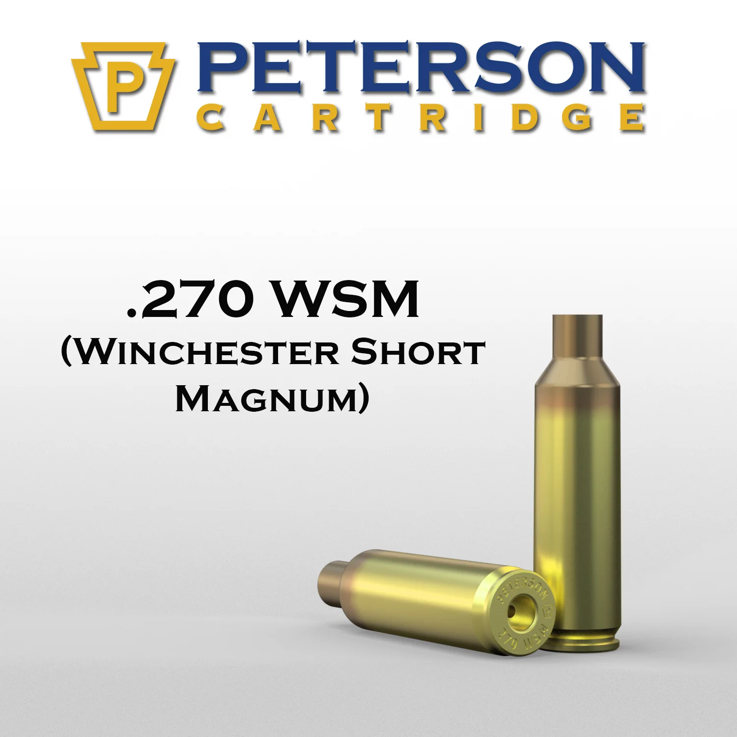 Peterson Cartridge 270 WSM Unprimed Brass 50ct