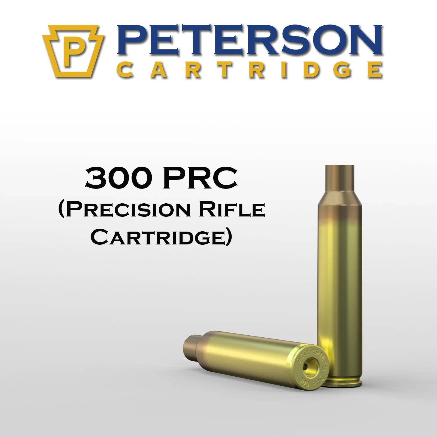 Peterson Cartridge 300 PRC Unprimed Brass 50ct