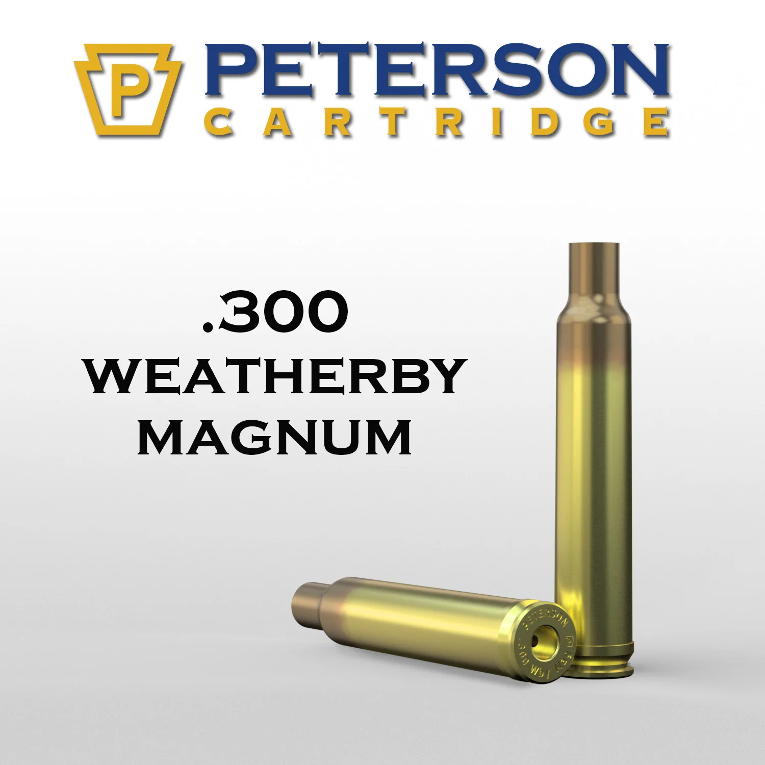 Peterson Cartridge 300 Weatherby Mag Unprimed Brass 50ct