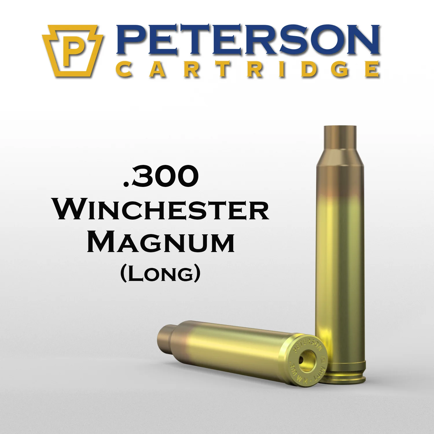 Peterson Cartridge 300 Winchester Magnum Long Unprimed Brass 50ct