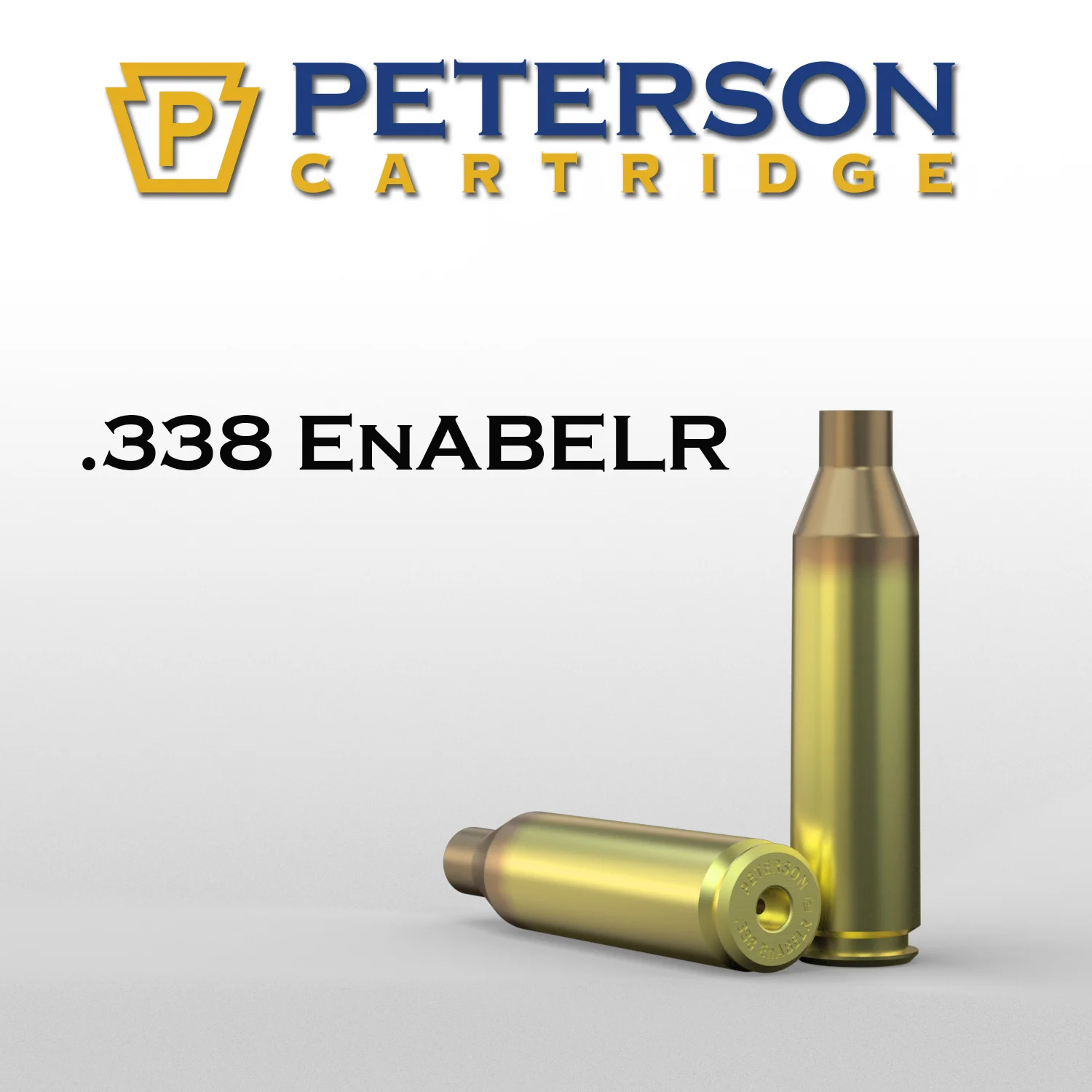 Peterson Cartridge 338 EnABELR Unprimed Brass 50ct, Applied Ballistics Exclusive