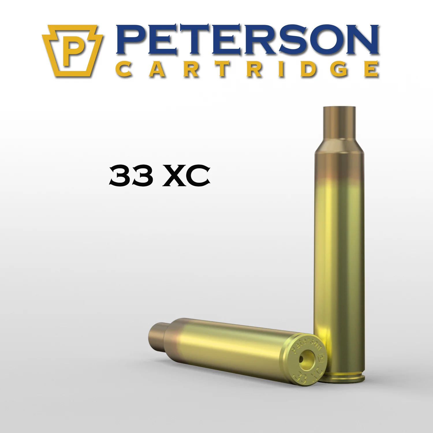 Peterson Cartridge 33XC Unprimed Brass 50ct