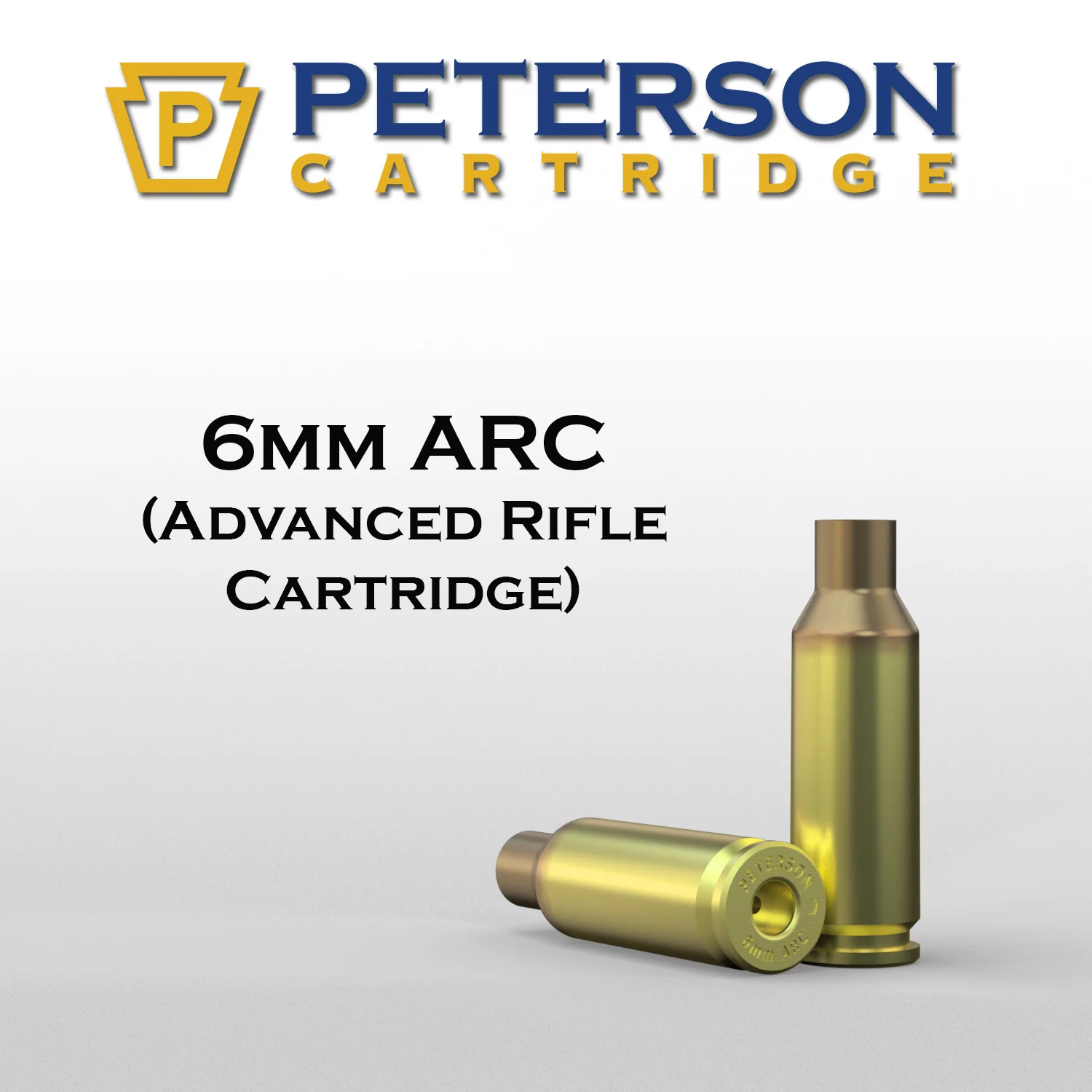 Peterson Cartridge 6mm ARC Unprimed Brass 50ct