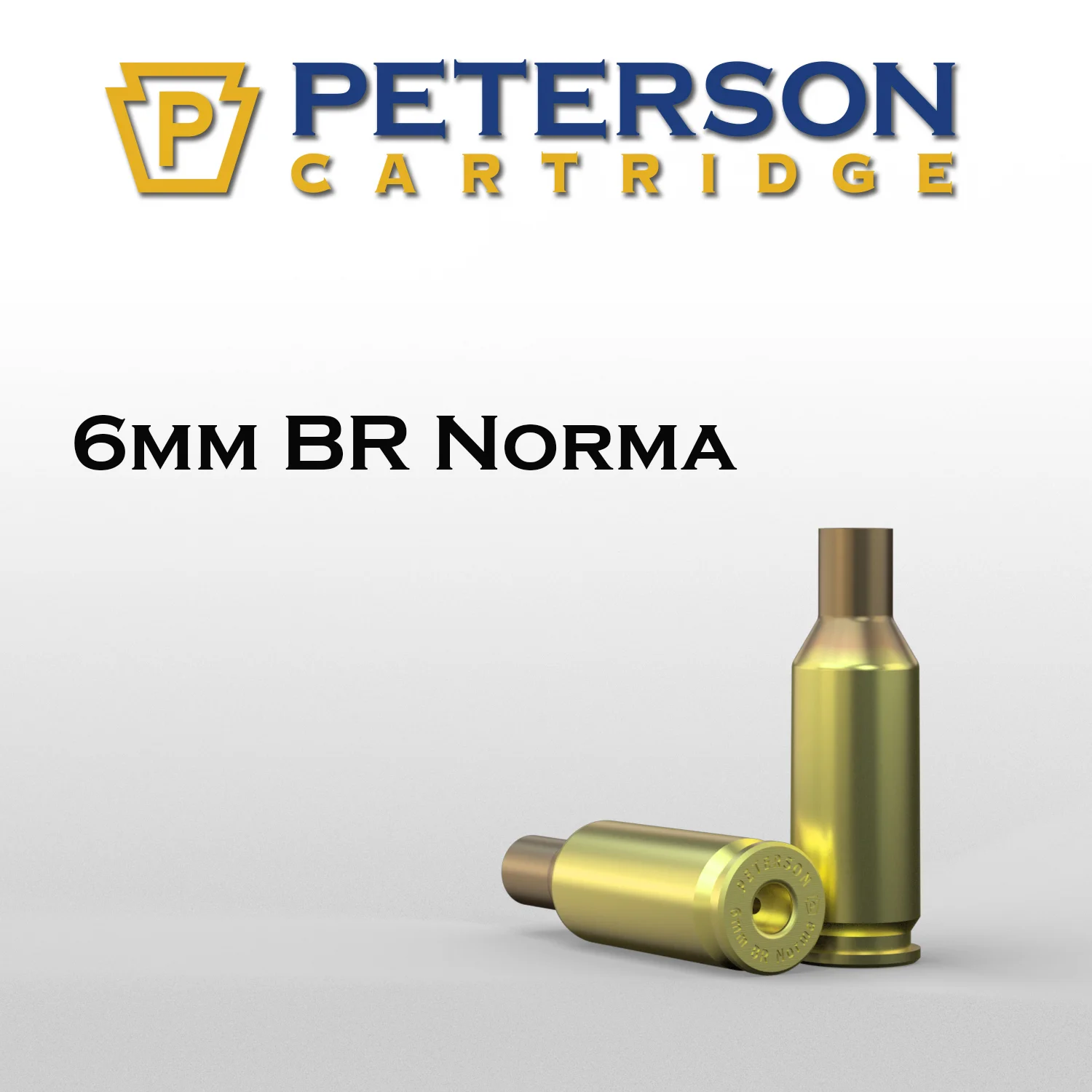 Peterson Cartridge 6mm Benchrest Norma Unprimed Brass 50ct