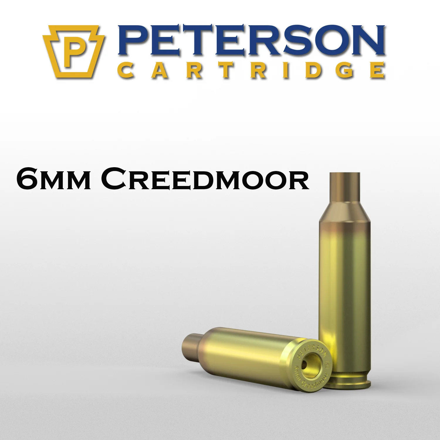 Peterson Cartridge 6mm Creedmoor Unprimed Brass 50ct