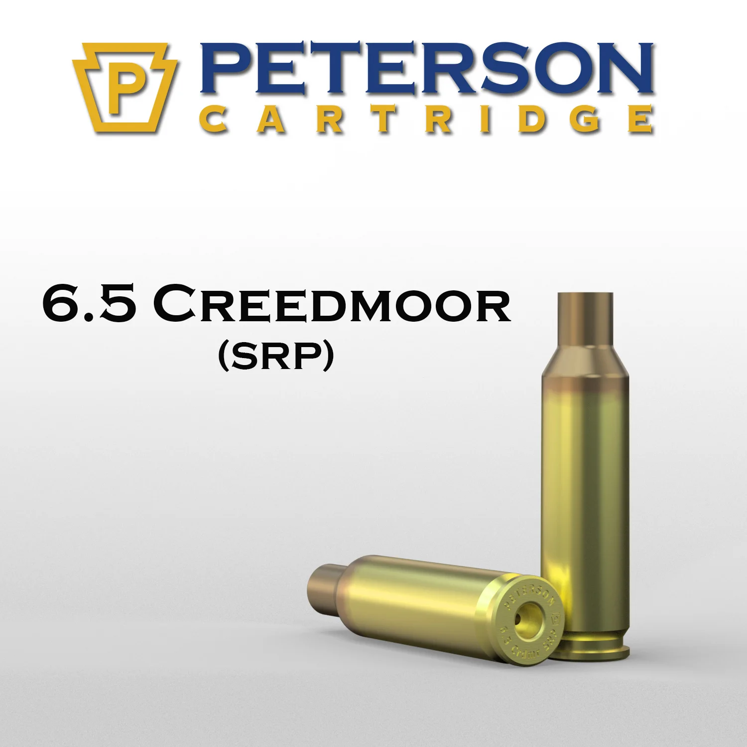 Peterson Cartridge 6.5 Creedmoor SRP Unprimed Brass 50ct