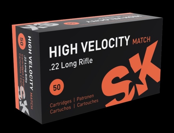 SK High Velocity Match Rimfire (Orange Box) .22LR 40gr Ammunition 500ct Brick